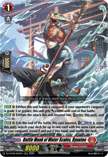 Battle Monk of Water Scales, Ryuutou | Cardfight!! Vanguard