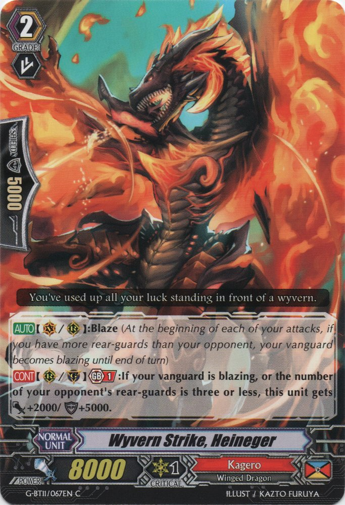 Wyvern Strike, Heineger | Cardfight!! Vanguard Wiki | Fandom