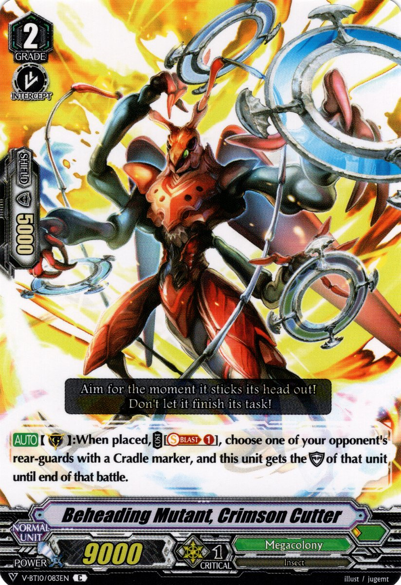 Beheading Mutant, Crimson Cutter | Cardfight!! Vanguard Wiki | Fandom Beheading Mutant, Crimson Cutter | Cardfight!! Vanguard Wiki | Fandom