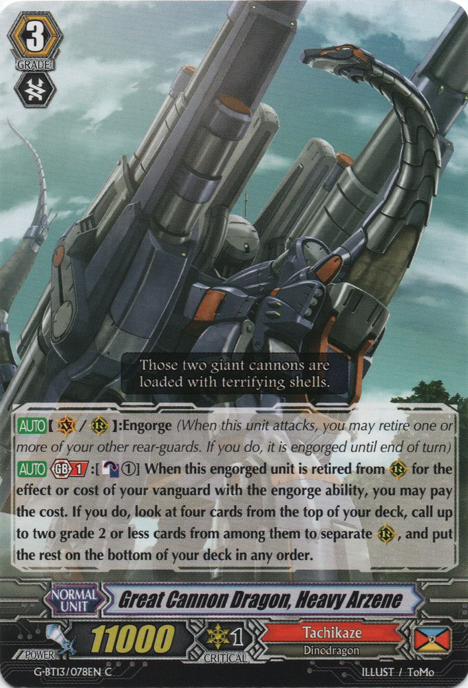 Great Cannon Dragon, Heavy Arzene | Cardfight!! Vanguard