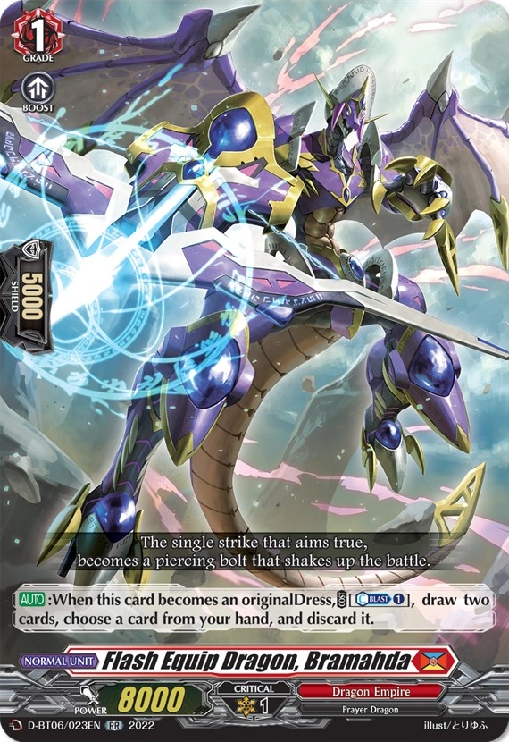 Flash Equip Dragon, Bramahda Cardfight!! Vanguard Wiki Fandom