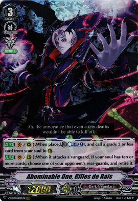 VIOLATION / beyond the grave ヴァイオレーション Abominable One, Gilles de Rais (V Series) | Cardfight