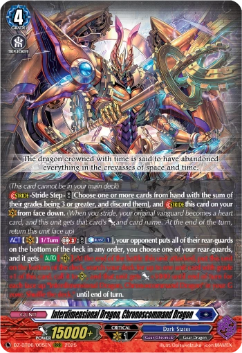 Interdimensional Dragon, Chronoscommand Dragon (D Series