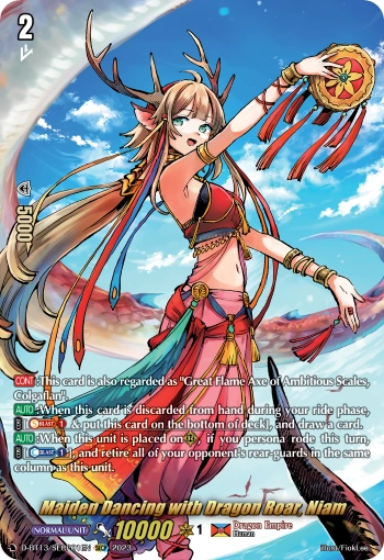 Maiden Dancing with Dragon Roar, Niam | Cardfight!! Vanguard Wiki