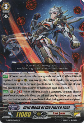 Drill Monk of the Fierce Foot | Cardfight!! Vanguard Wiki