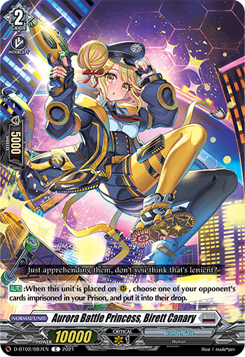 Aurora Battle Princess, Birett Canary | Cardfight!! Vanguard