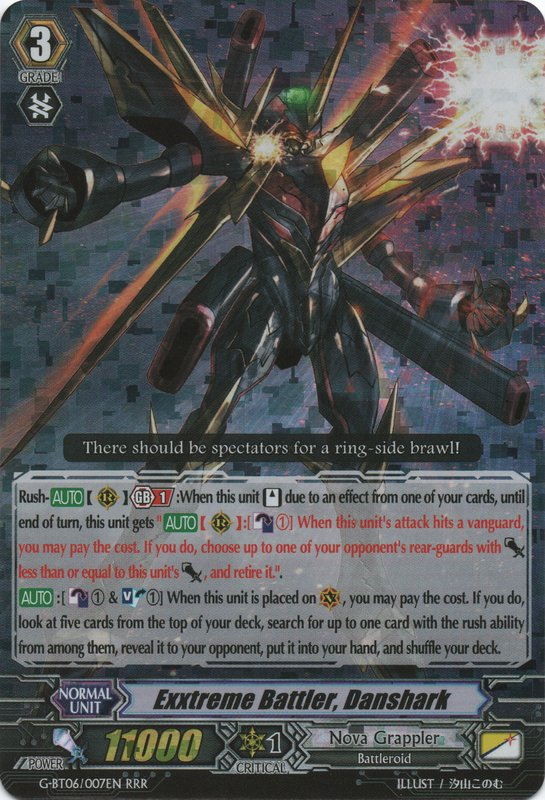 Exxtreme Battler Danshark Cardfight Vanguard Wiki Fandom