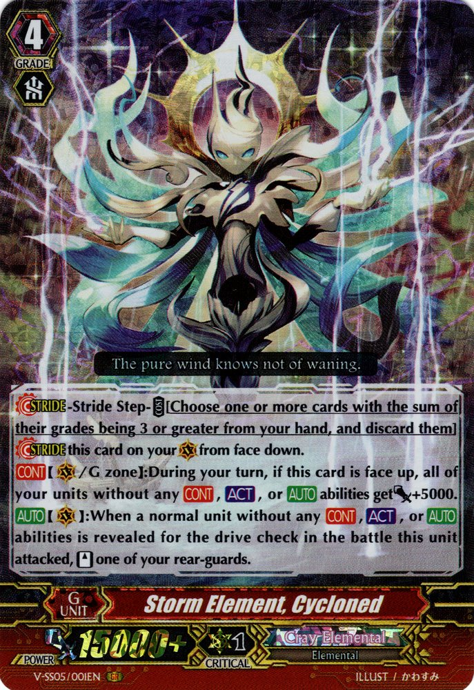 Storm Element, Cycloned | Cardfight!! Vanguard Wiki | Fandom