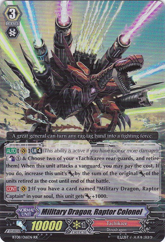 Military Dragon, Raptor Colonel | Cardfight!! Vanguard Wiki Military Dragon, Raptor Colonel | Cardfight!! Vanguard Wiki