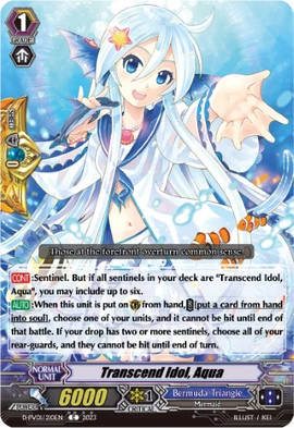 Transcend Idol, Aqua | Cardfight!! Vanguard Wiki | Fandom