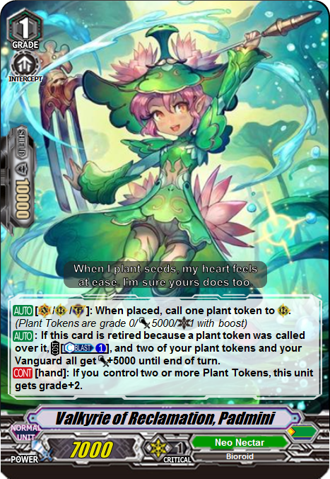 Valkyrie Of Reclamation Padmini V Series Cardfight Vanguard Fanon Wiki Fandom