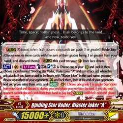 Binding Star Vader, Blaster Joker 