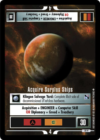 Acquiresurplusships TNG