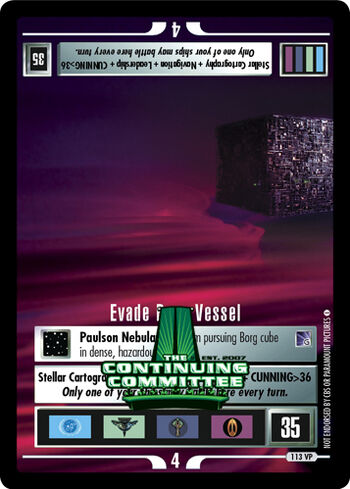 Evadeborgvessel VP TCC