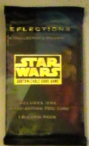 1999 Reflections 1 Booster Pack Factory Sealed foil inside  Star Wars CCG