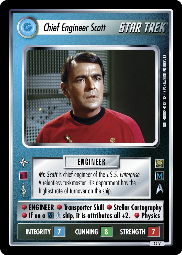Chief Engineer Scott (CRS) CardGuide Wiki Fandom