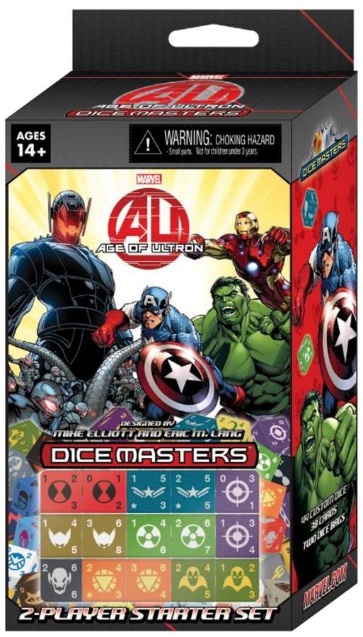 DICE MASTERS AGE OF ULTRON COMMON #50 IRON MAN TINHEAD CARD WITH DICE 