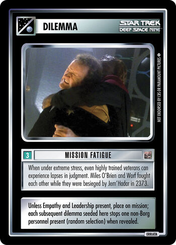 Missionfatigue TD errata