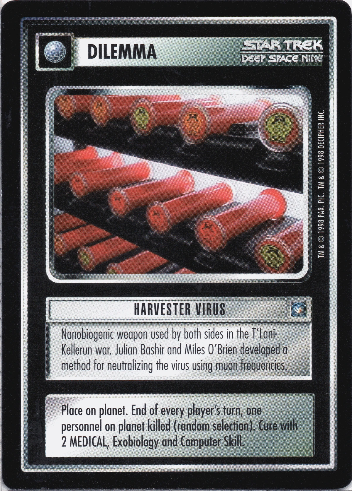 Harvester Virus (DS9) CardGuide Wiki Fandom