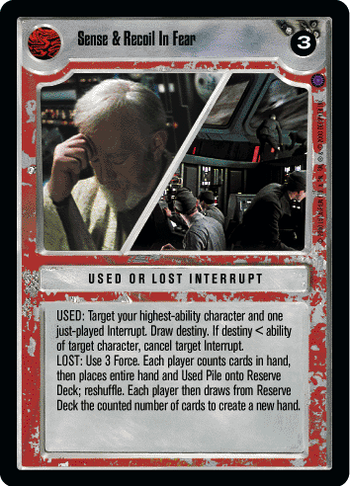 Sense & Recoil In Fear | CardGuide Wiki | Fandom Sense & Recoil In Fear | CardGuide Wiki | Fandom