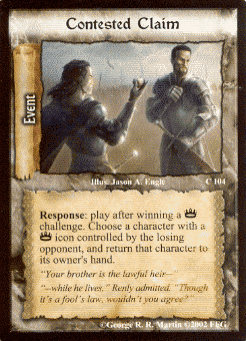 Contested Claim (WE) | CardGuide Wiki | Fandom