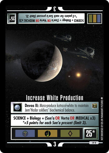 Increasewhiteproduction DoW