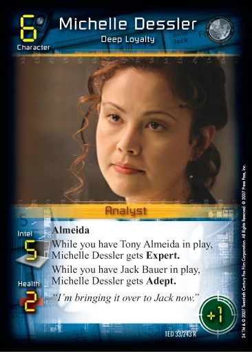 Michelle Dessler - Deep Loyalty (1E) | CardGuide Wiki | Fandom