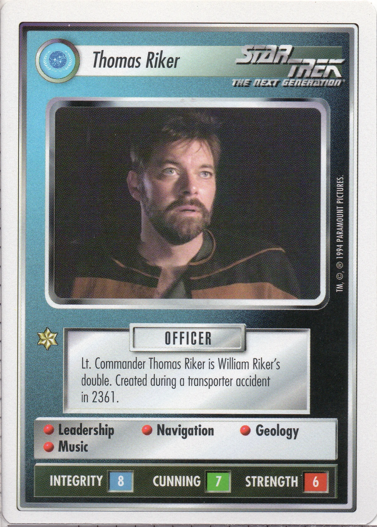 Thomas Riker (PU94) | CardGuide Wiki | Fandom