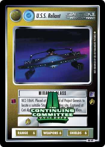 Ussreliant VP TCC