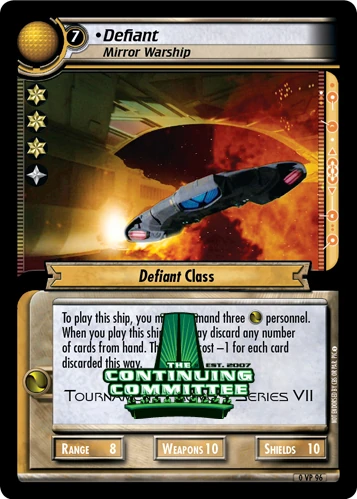 Defiant - Mirror Warship (VP TCC) | CardGuide Wiki | Fandom