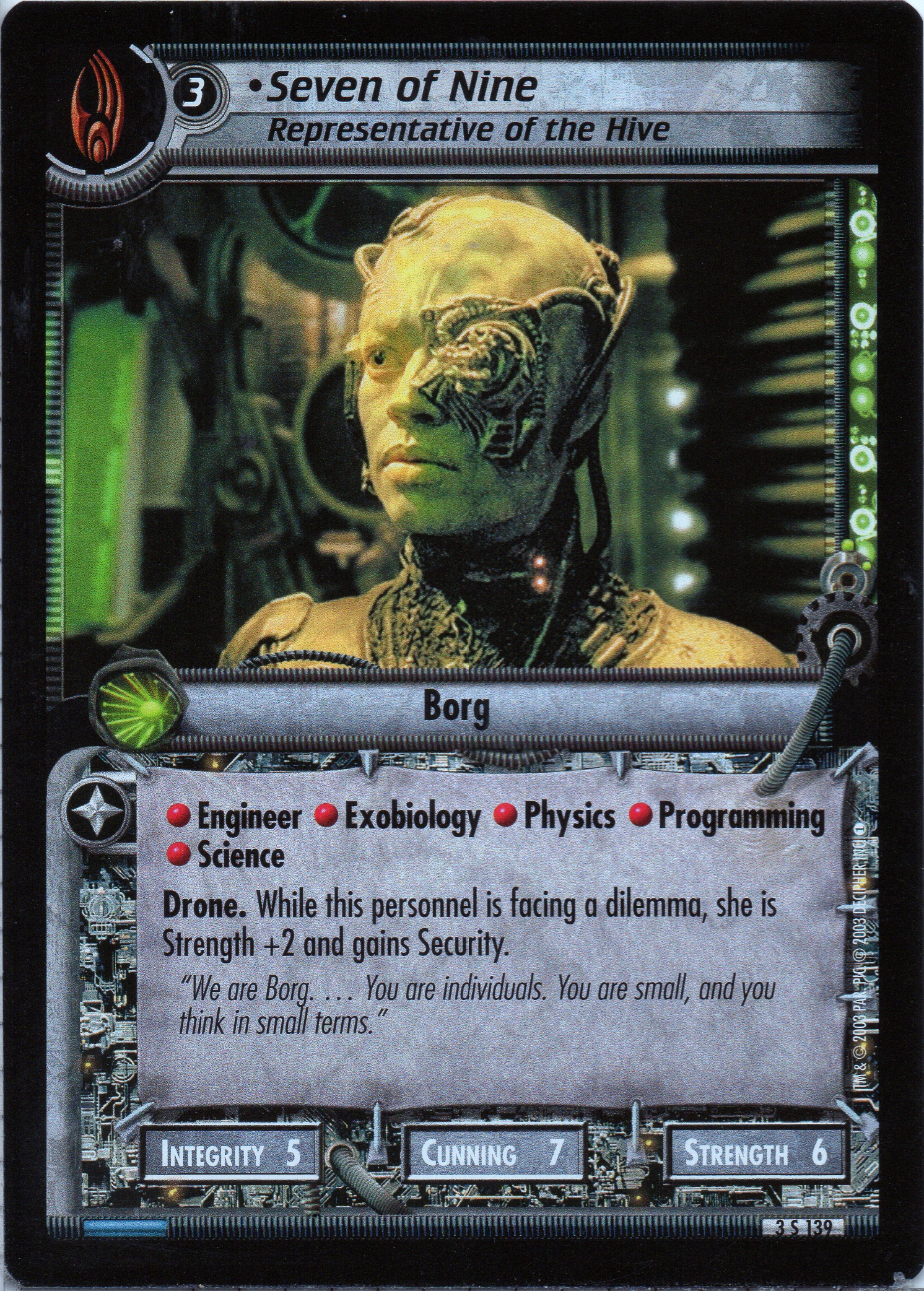 Seven Of Nine Representative Of The Hive Cta Cardguide Wiki Fandom Seven Of Nine Representative Of The Hive Cta Cardguide Wiki Fandom