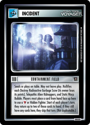 Containmentfield Errata RR