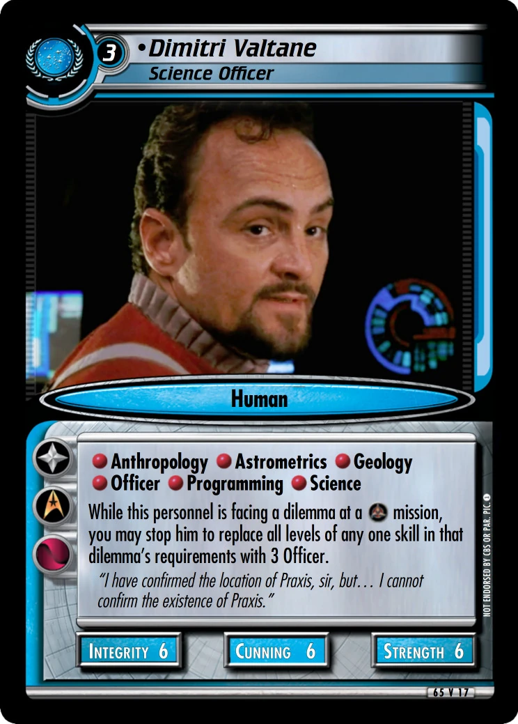 Dimitri Valtane - Science Officer (RoF) | CardGuide Wiki | Fandom