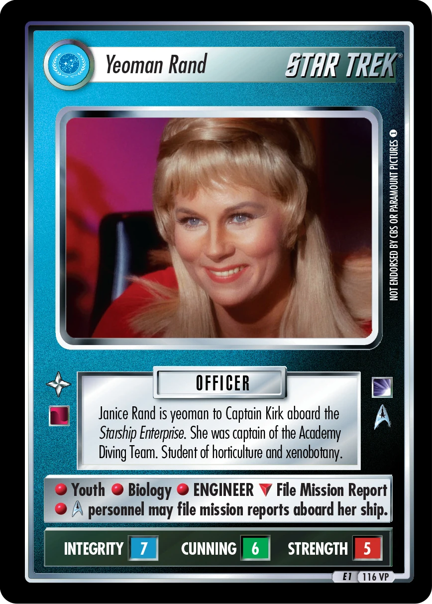 Yeoman Rand (Errata) (VP) | CardGuide Wiki | Fandom