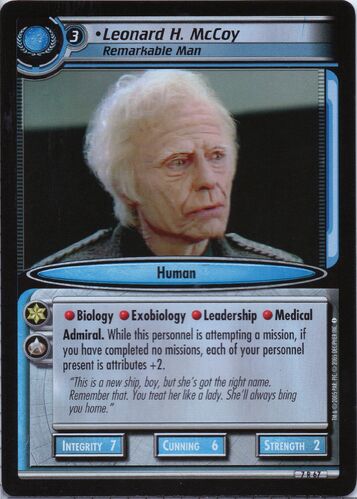 Leonard H. McCoy - Remarkable Man (SNW), CardGuide Wiki