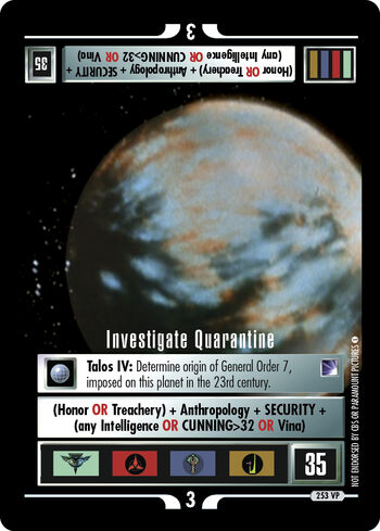 Investigatequarantine VP