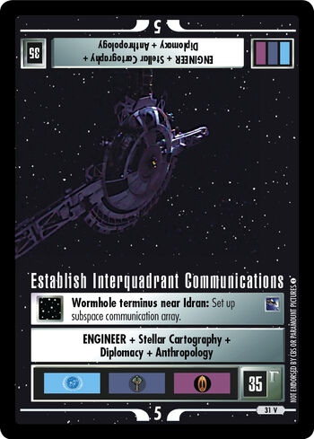 Establishinterquadrantcommunications