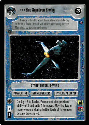 Blue Squadron B-wing | CardGuide Wiki | Fandom