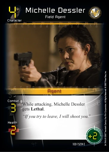 Michelle Dessler - Field Agent (1E) (Elite) | CardGuide Wiki | Fandom