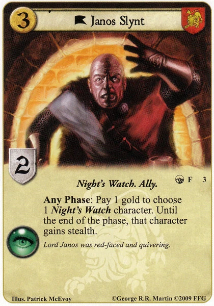 Janos Slynt (WotN) (2P) | CardGuide Wiki | Fandom