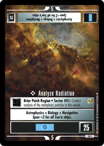 Analyzeradiation TMPR