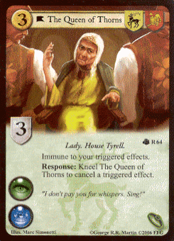 The Queen Of Thorns Ahot Cardguide Wiki Fandom