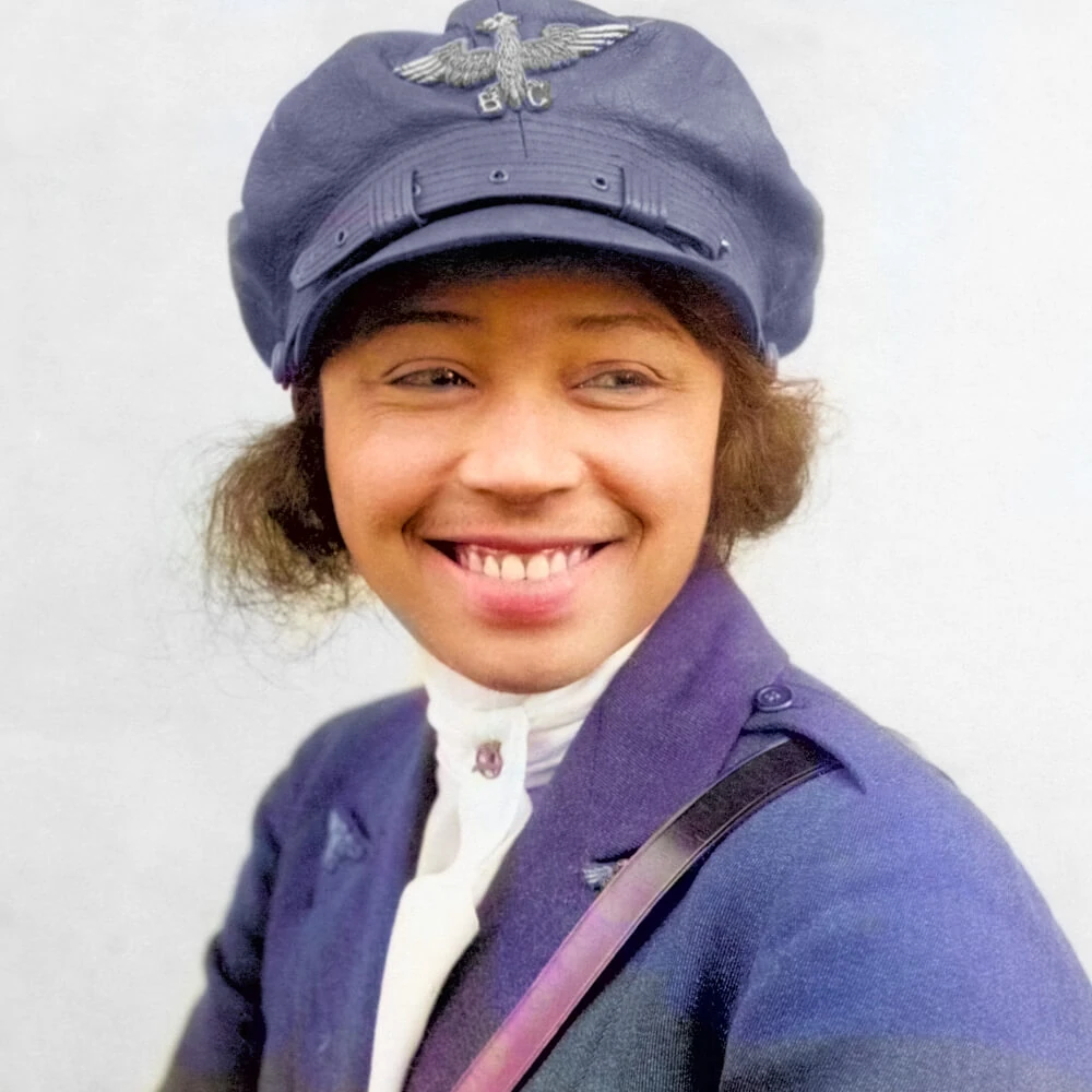 You Can’t Take Our Black History Bessie Coleman (1892-1926) #blackhistory  #youcanttakeourblackhistory #bessiecoleman #pilot #greenscreen, image size:1000x1000
