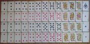 Set of playing cards 52