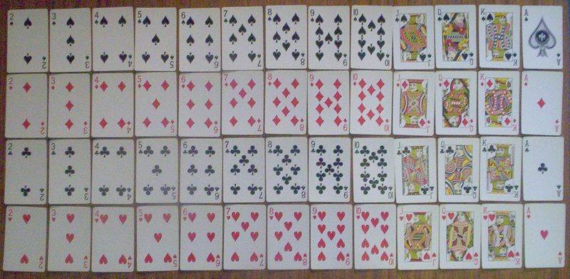 4. The four suits of a pack of cards, Reference and languages books