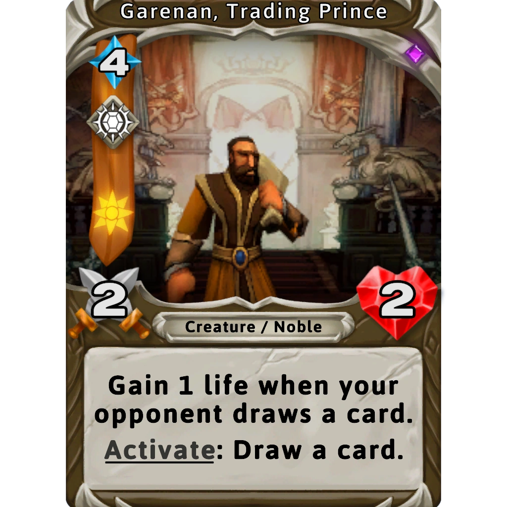 Garenan, Trading Prince Cards & Tankards Wiki Fandom
