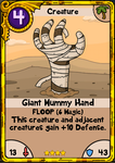Gold Giant Mummy Hand