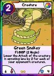 Green snakey