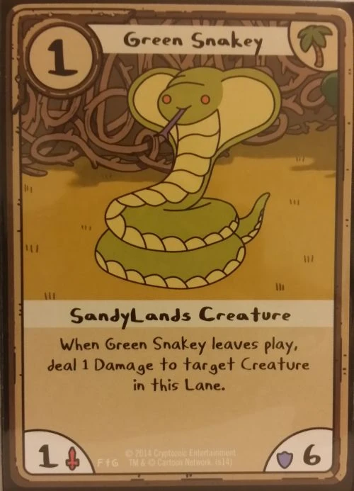 Green Snakey Adventure Time Card Wars TCG Wiki Fandom