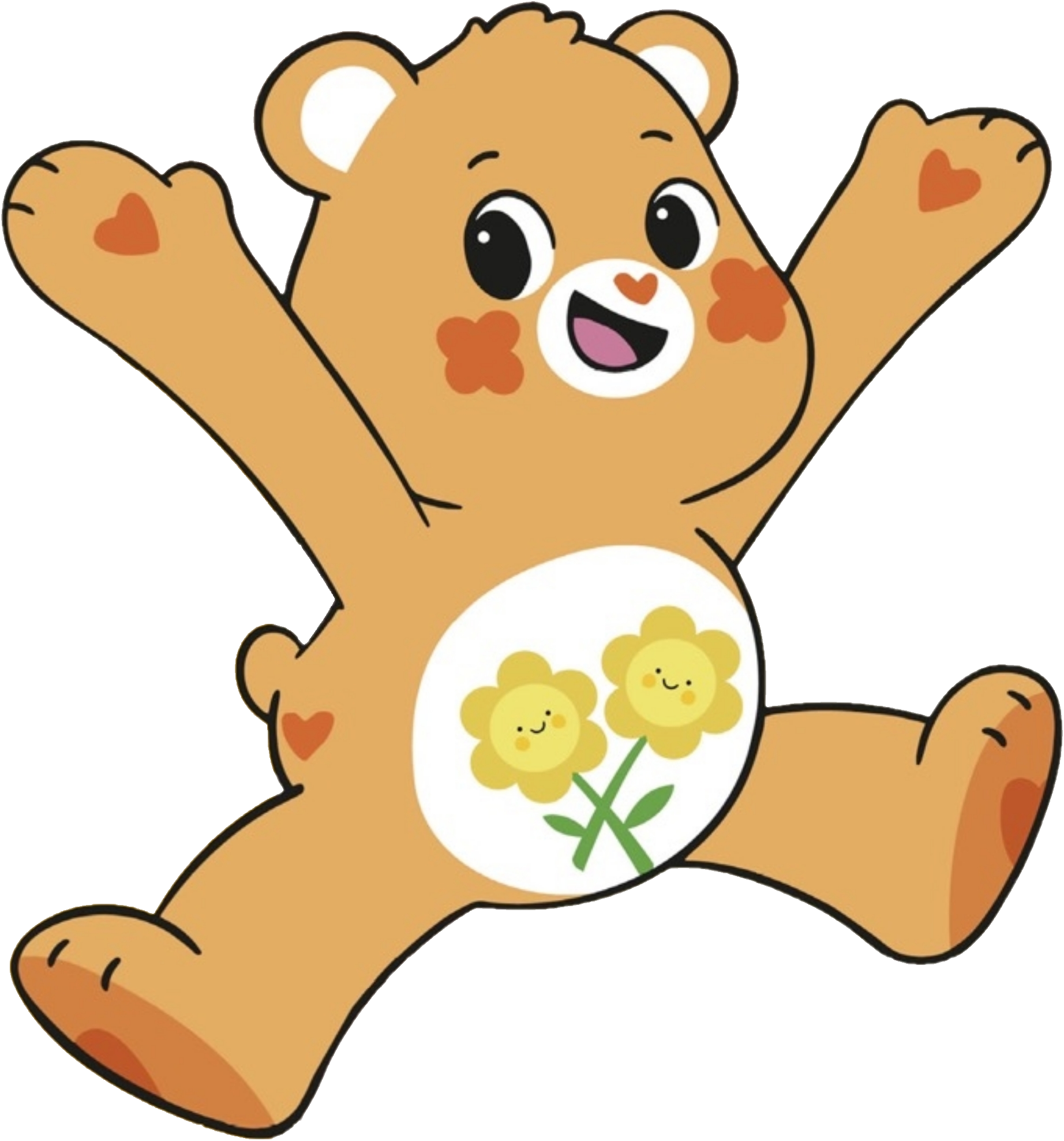 Care bear hot sale with sunflowers